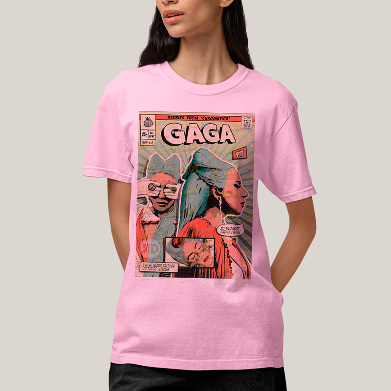 Camiseta Algodão Unissex Tshirt  Lady Gaga Chromatic HQ