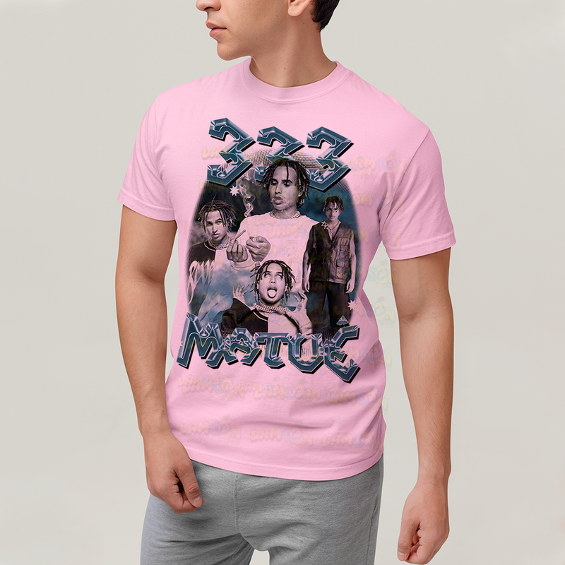 Camiseta Algodão Unissex T shirt - Matue 333 azul smoke