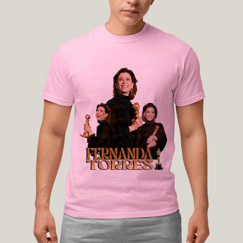 Camiseta Algodão Unissex T shirt- Fernanda Torres atriz brasileira