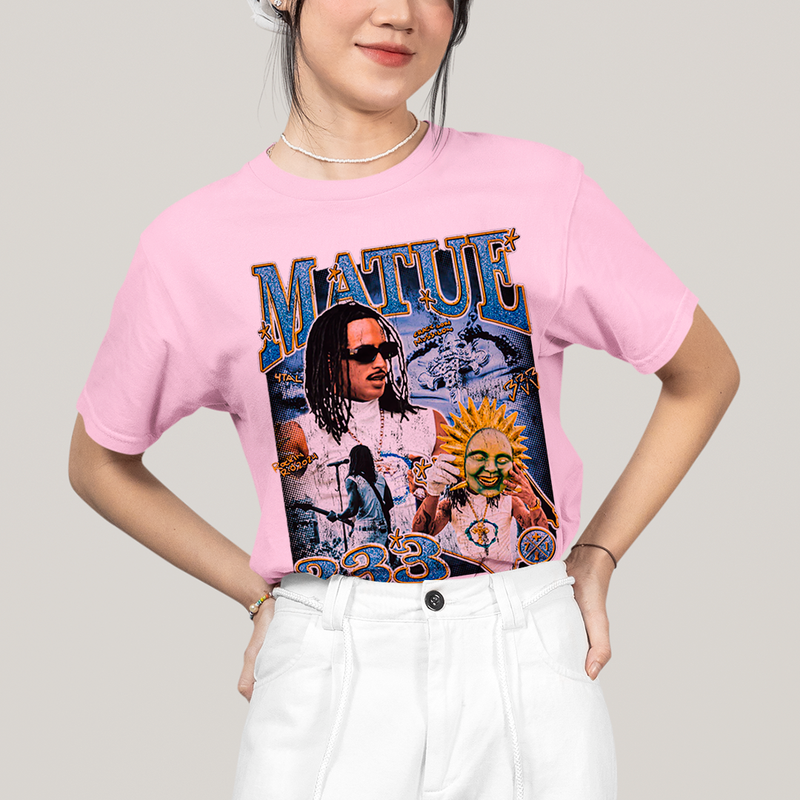 Camiseta Algodão Unissex T shirt -Matue 333 3 cantor rap hip hop