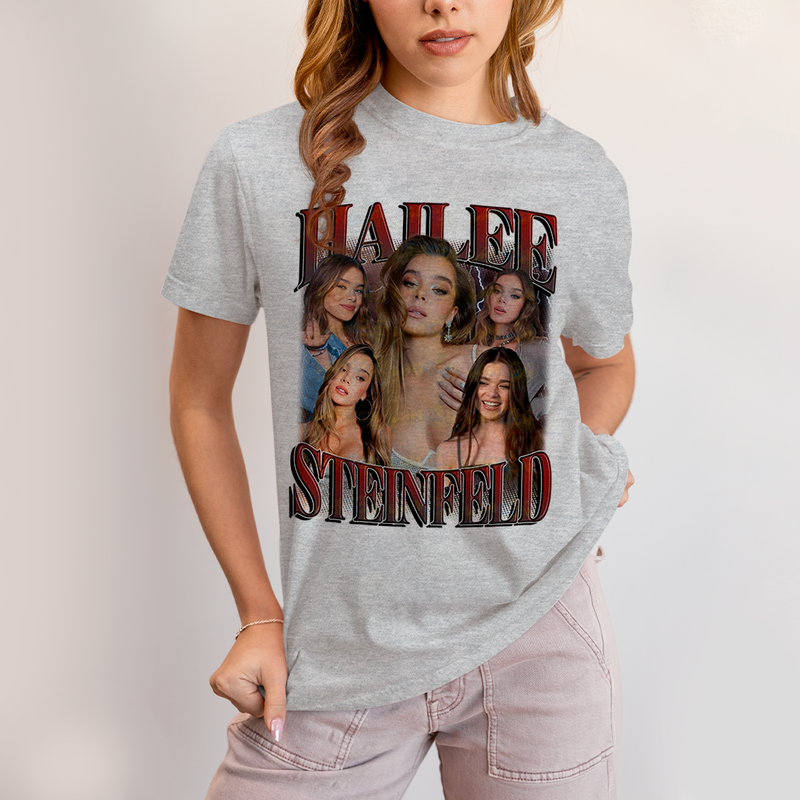 Camiseta Algodão Unissex T shirt Hailee Steinfield Atriz