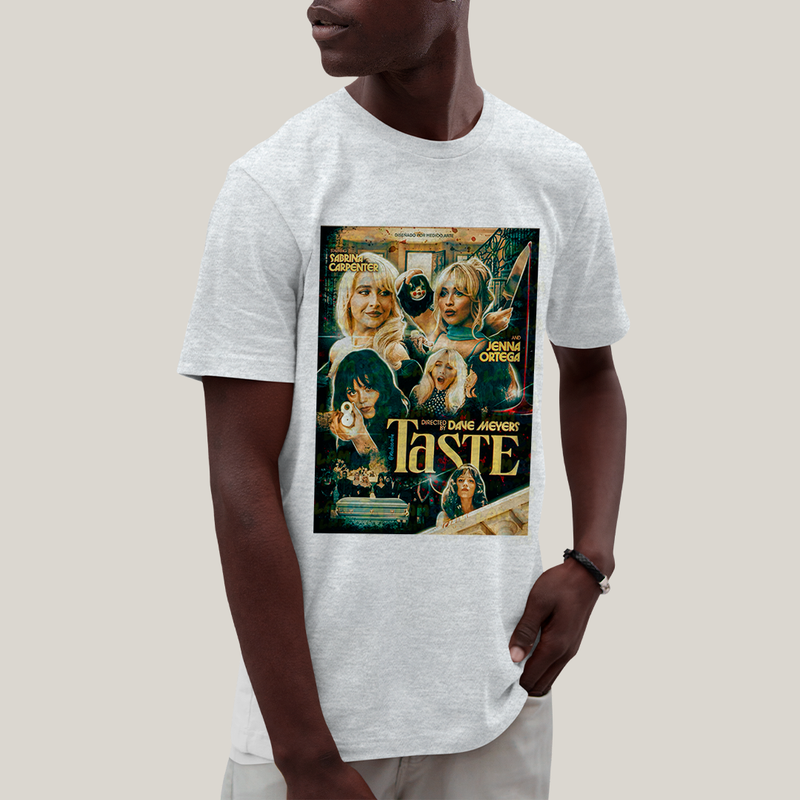 Camiseta Algodão Unissex T shirt Sabrina Carpenter & Jenna Ortega Taste