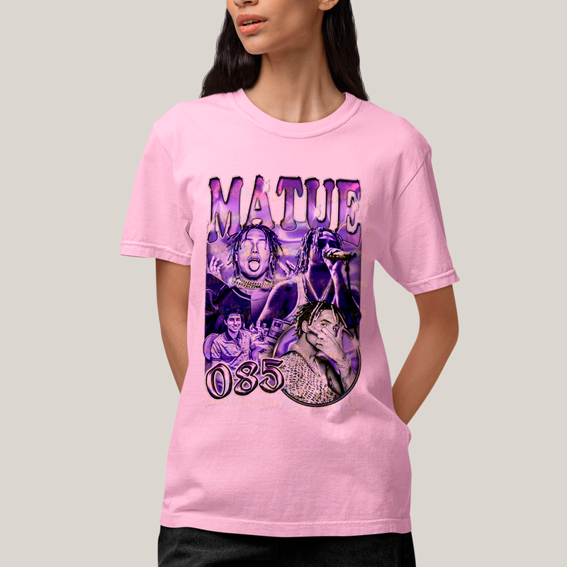 Camiseta Algodão Unissex T shirt - Matue 085 roxo
