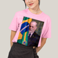 Camiseta Algodão Unissex T shirt -  Sigmund Freud psicologo presidente do brasil