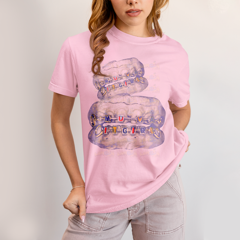 Camiseta Algodão Unissex Dentes Muva It Girl