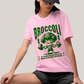 Camiseta Algodão Unissex T shirt - Broccoli Maromba lets crunch Brócolis academia
