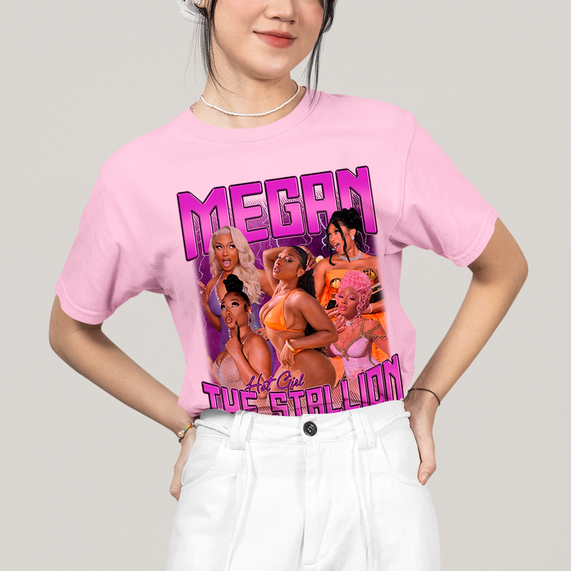 Camiseta Algodão Unissex T shirt - Hot Girl Megan Thee Stallion cantora pop