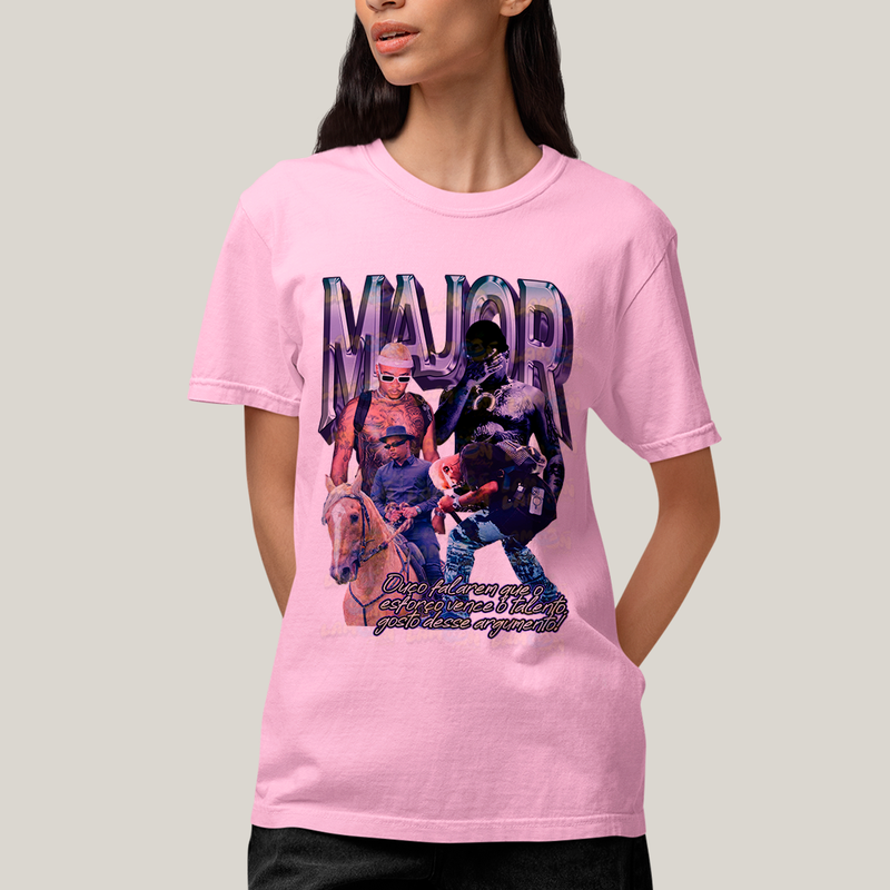 Camiseta Algodão Unissex T shirt Major RD Trap Rap