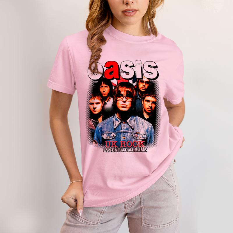Camiseta Algodão Unissex T shirt - Oasis Essential Albums Uk Rock
