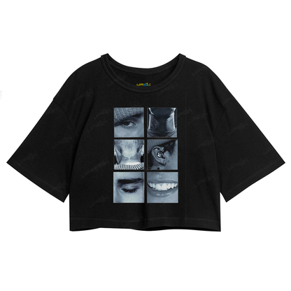 Cropped Oversized Algodão Justin Bieber 1994 PB