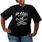 Camiseta Plus Size Roses Banda Slash