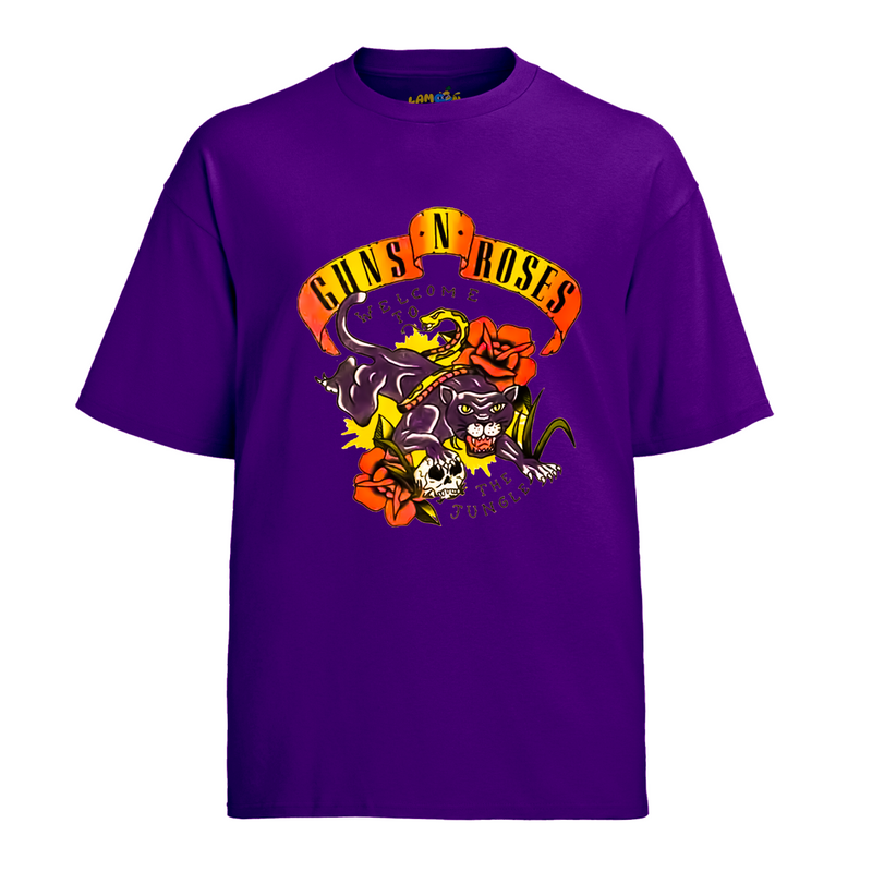 Camiseta Algodão Roses Banda Welcome To The Jungle