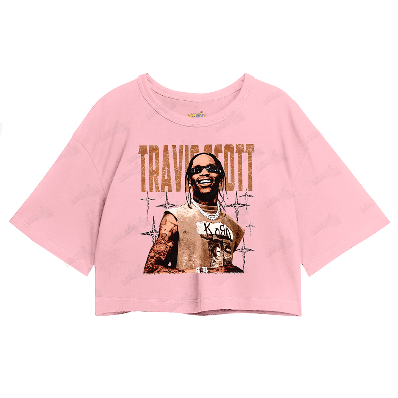Cropped Oversized Algodão T shirt Travis Scott de Regata