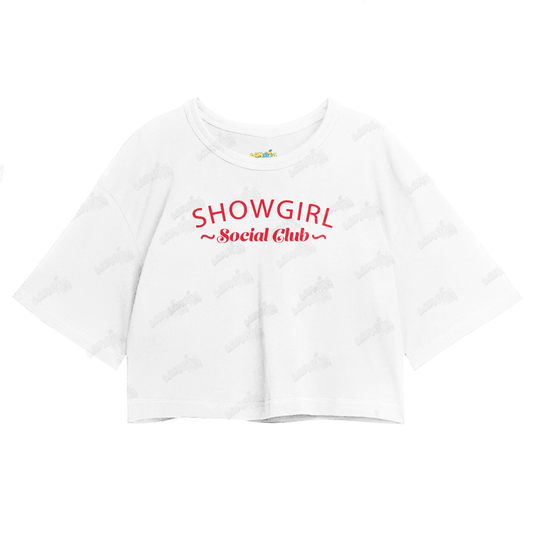 Cropped Oversized Algodão Taylor Swift Showgirl Social Club