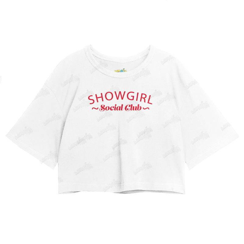 Cropped Oversized Algodão Taylor Swift Showgirl Social Club
