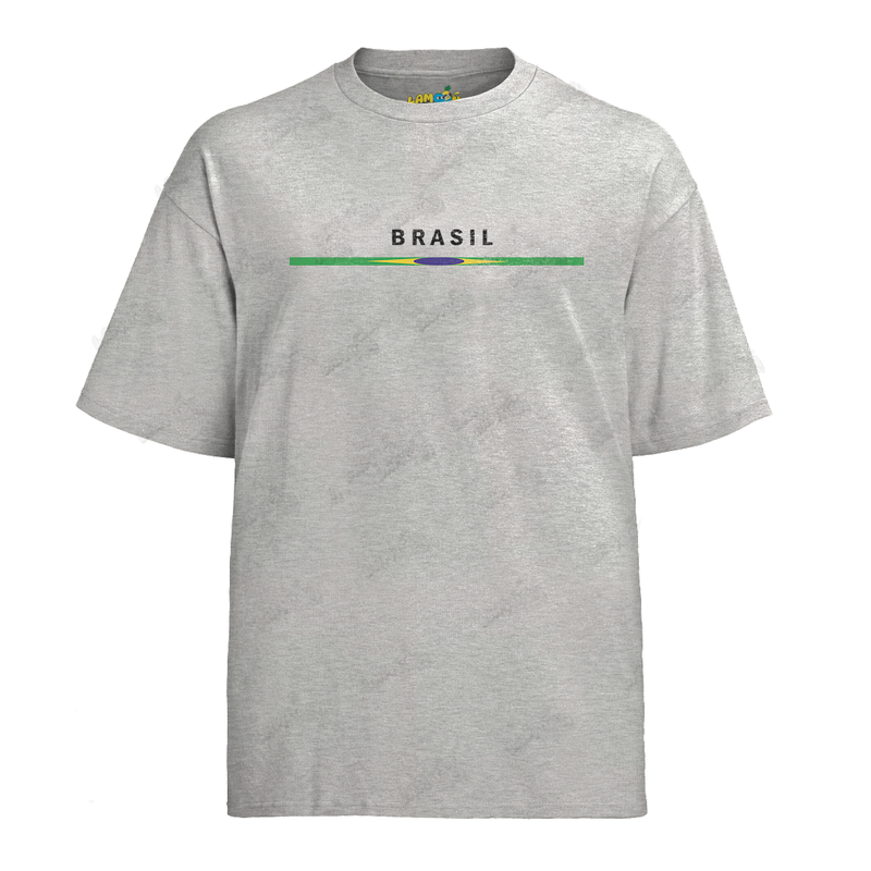 Camiseta Algodão Brasil Bandeira PQ