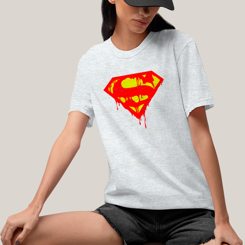 Camiseta Algodão Unissex T shirt Superman Logo Clássica 3