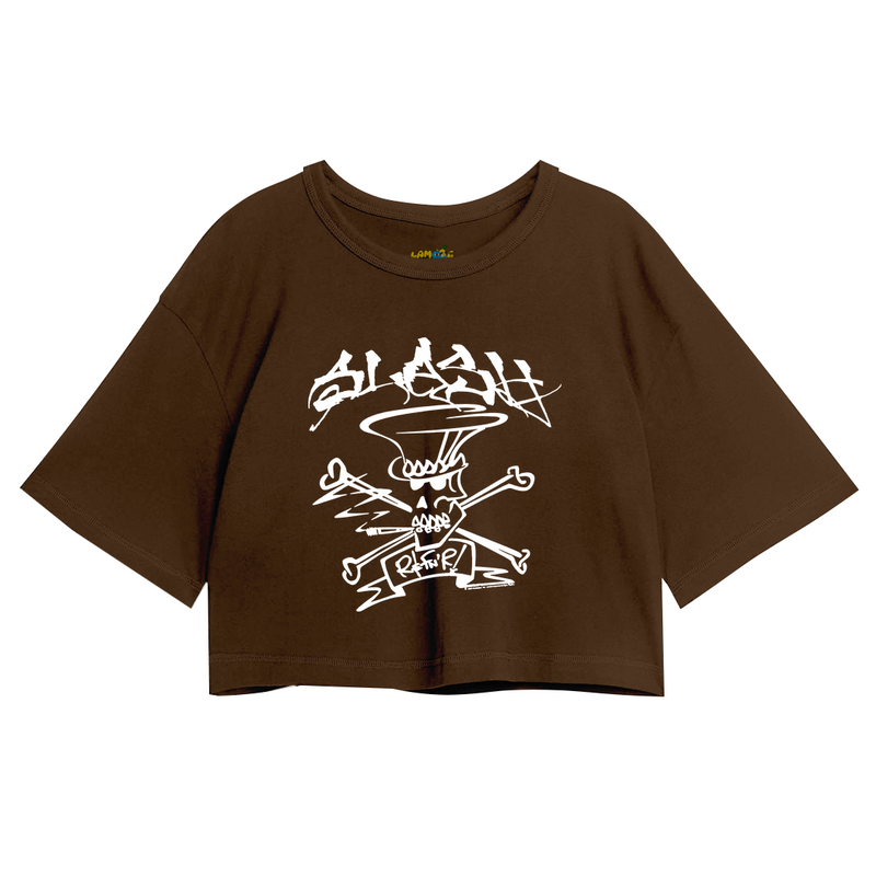 Cropped Oversized Roses Banda Slash