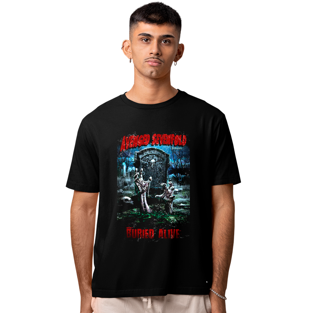 Camiseta Algodão Avenged Seven Fold Buried Alive
