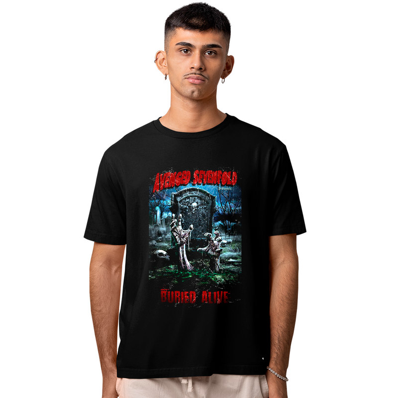 Camiseta Algodão Avenged Seven Fold Buried Alive