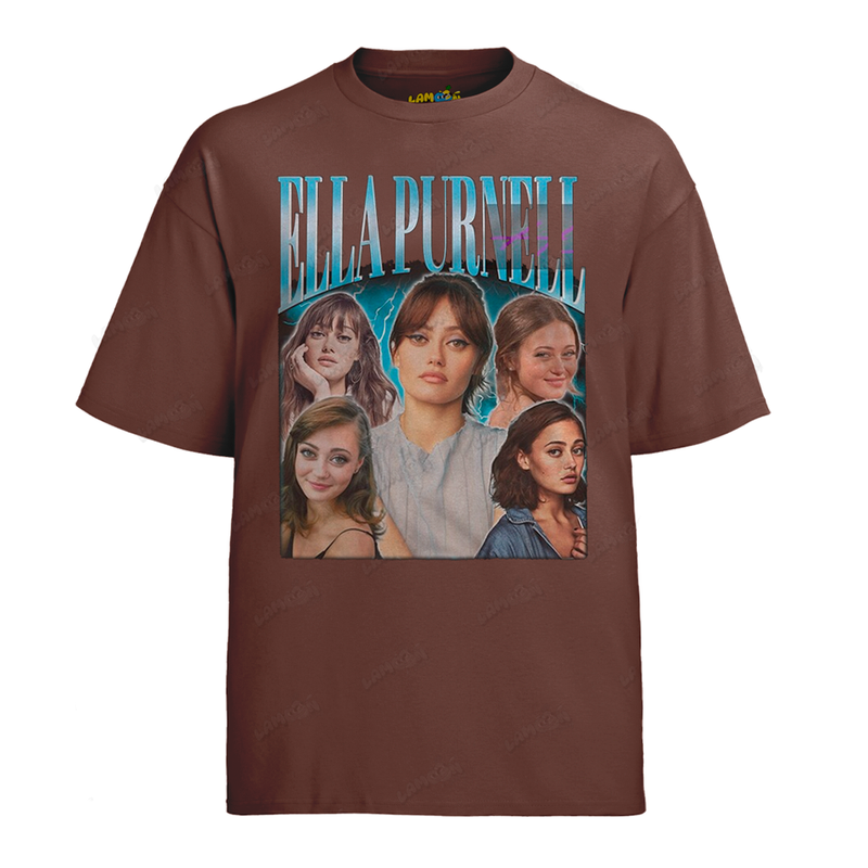 Camiseta Algodão Ella Purnell Atriz 2