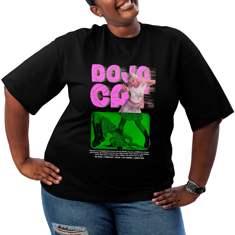 Camiseta Plus Size Doja Cat So High Cyber Sex