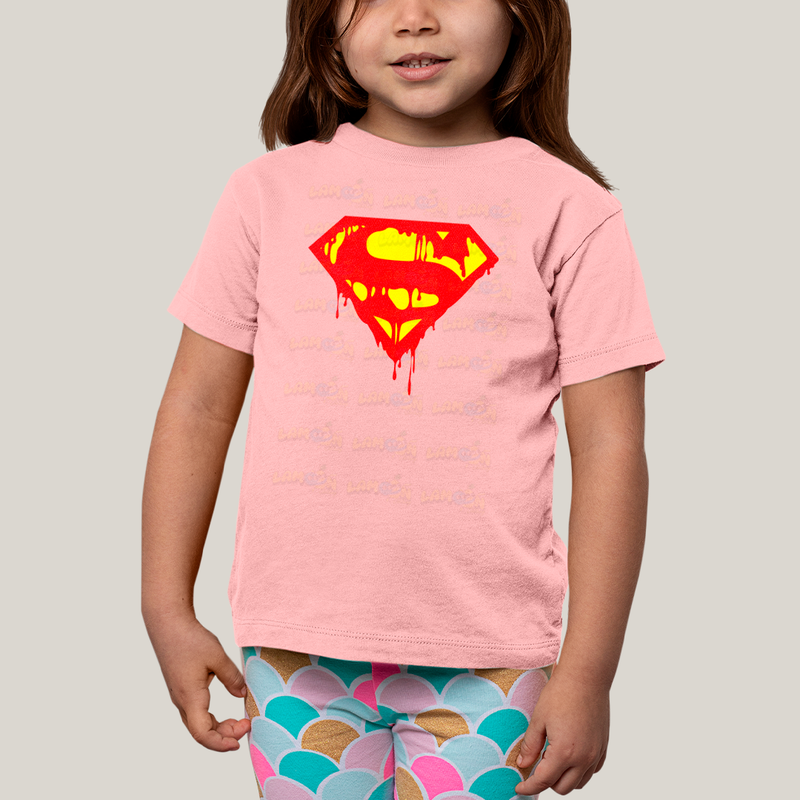 Camiseta Infantil Algodão Unissex T shirt Superman Logo Clássica 3