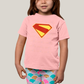 Camiseta Infantil Algodão Unissex Superman Legacy Logo 3