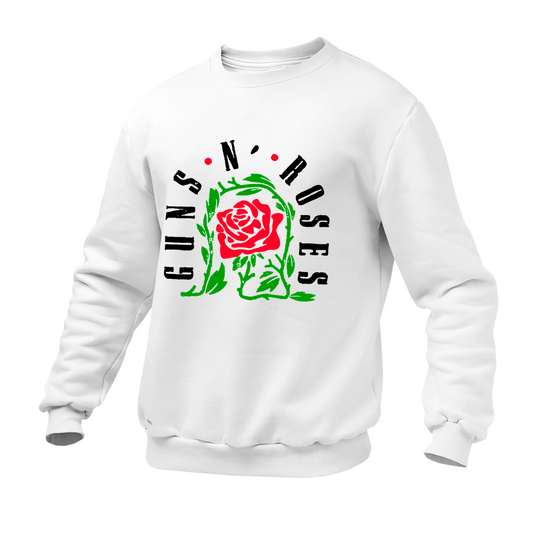 Moletom Gola Redonda Roses Banda Flor