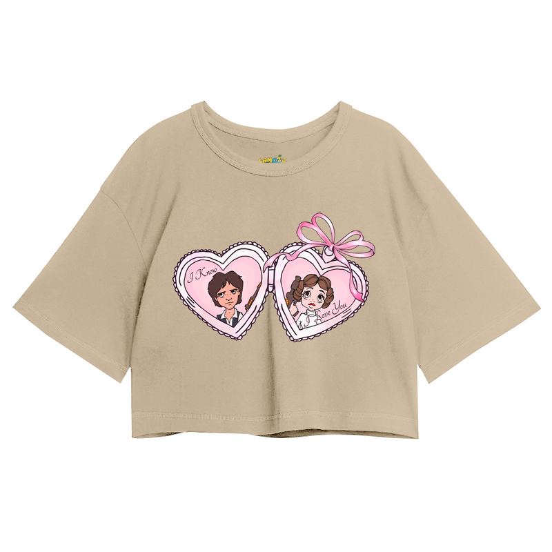 Cropped Oversized Casal Star Princesa Leia e Han Solo