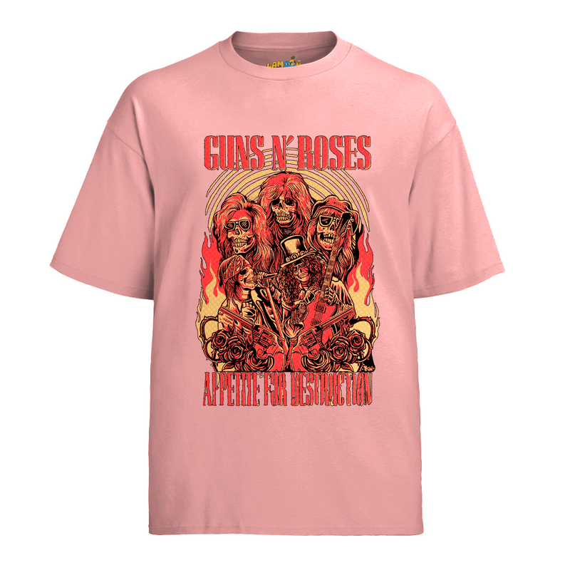 Camiseta Roses Banda Appetite For Destruction integrantes