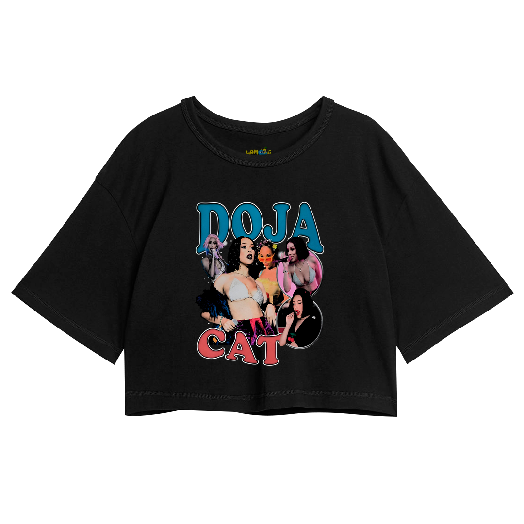 Cropped Oversized Doja Cat Graphic Vintage