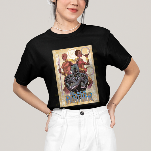Camiseta Algodão Unissex T shirt Pantera Negra Black Panther Marvel