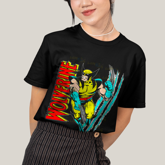 Camiseta Algodão Unissex T shirt - Wolverine Quadrinhos x men