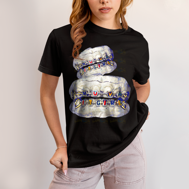 Camiseta Algodão Unissex Dentes Muva It Girl