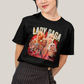 Camiseta Algodão Unissex Tshirt Graphic Tee Lady Gaga Fire