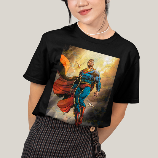 Camiseta Algodão Unissex T shirt - Superman DC super homem