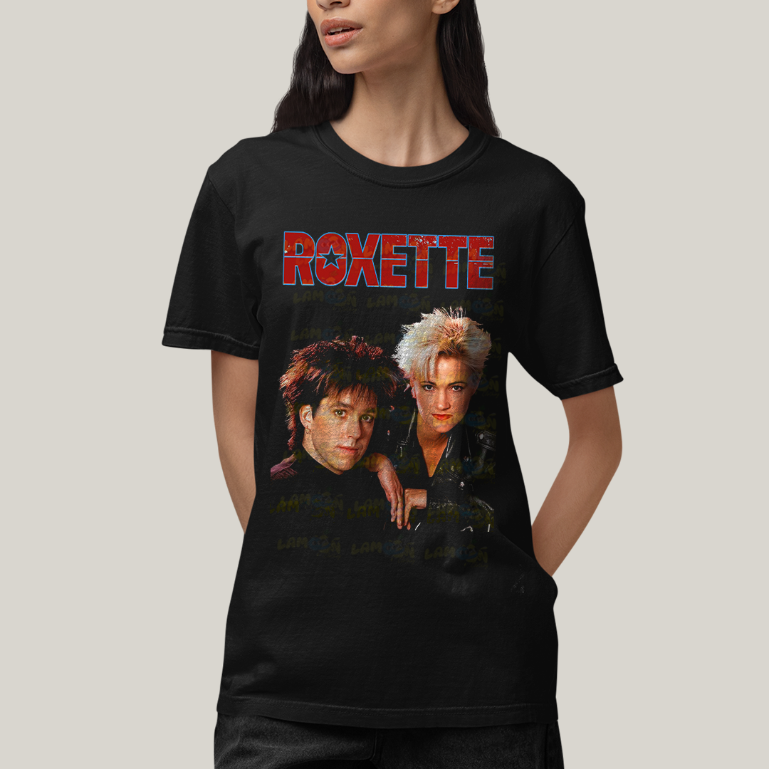 Camiseta Algodão Unissex T shirt Roxette Banda