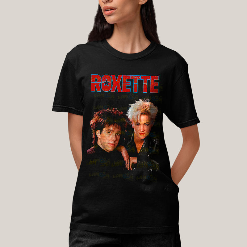 Camiseta Algodão Unissex T shirt Roxette Banda