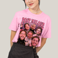 Camiseta Algodão Unissex T shirt Graphic Tee Post Malone Raio rosa