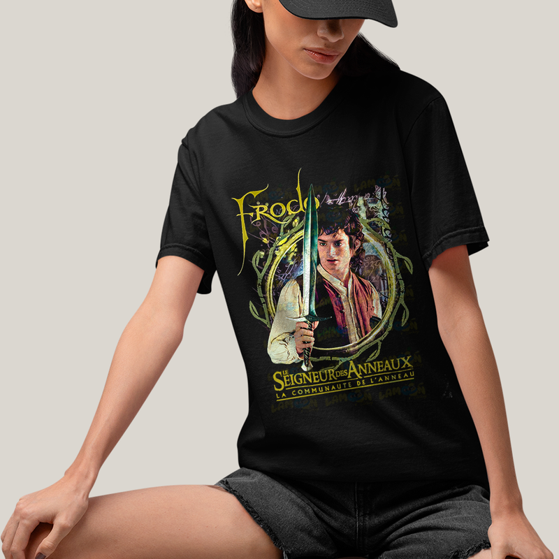 Camiseta Algodão Unissex T shirt - Frodo O Senhor dos Anéis Le Seigneur des anneaux The Lord of the Rings