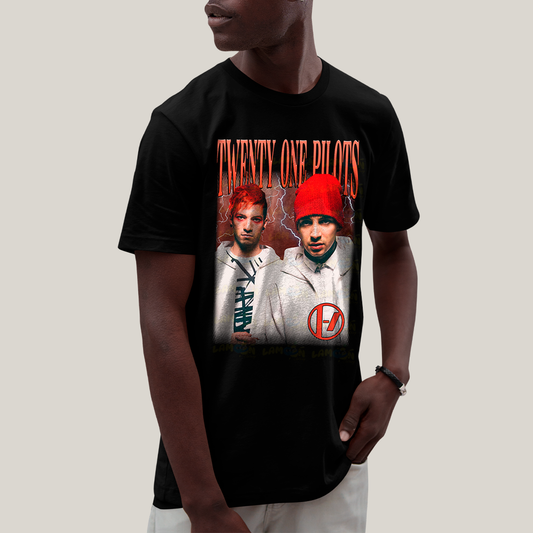 Camiseta Algodão Unissex T shirt Graphic Tee Twenty One Pilots A Banda