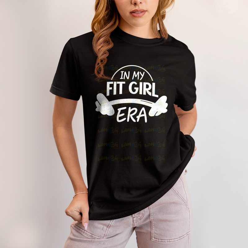 Camiseta Algodão Unissex T shirt Academia In My Fit Girl Era