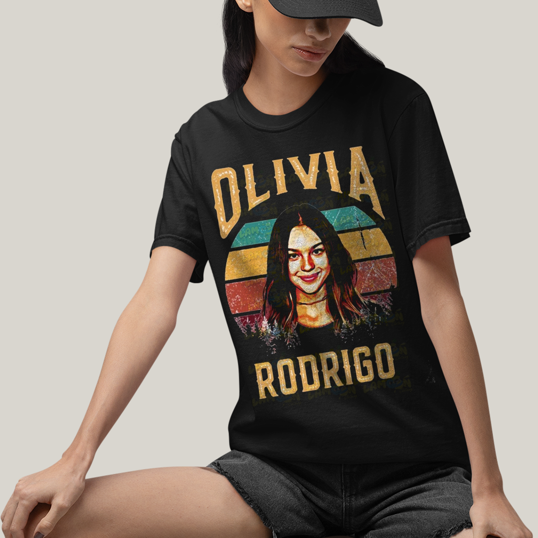 Camiseta Algodão Unissex T shirt Olivia Rodrigo Vintage