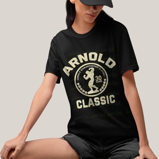 Camiseta Algodão Unissex T shirt  Arnold Schwarzenegger classic 30 years
