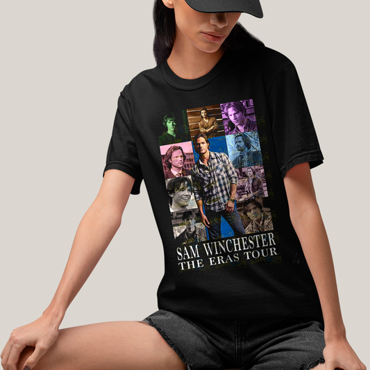 Camiseta Algodão Unissex T shirt - Sam Winchester The Eras Tour