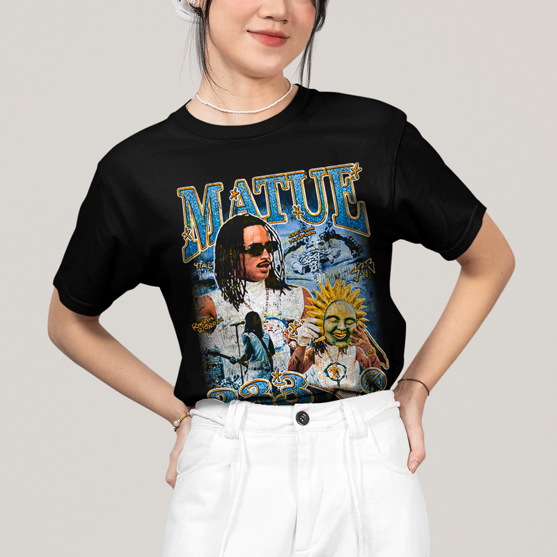 Camiseta Algodão Unissex T shirt -Matue 333 3 cantor rap hip hop