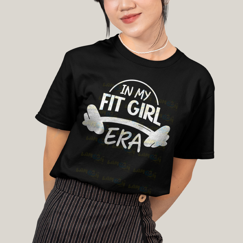 Camiseta Algodão Unissex T shirt Academia In My Fit Girl Era