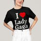 Camiseta Algodão Unissex Tshirt I Love Lady Gaga
