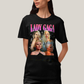 Camiseta Algodão Unissex T shirt Graphic Tee Lady Gaga Pink